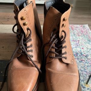 Men's Leather Brown Boots (size 11)